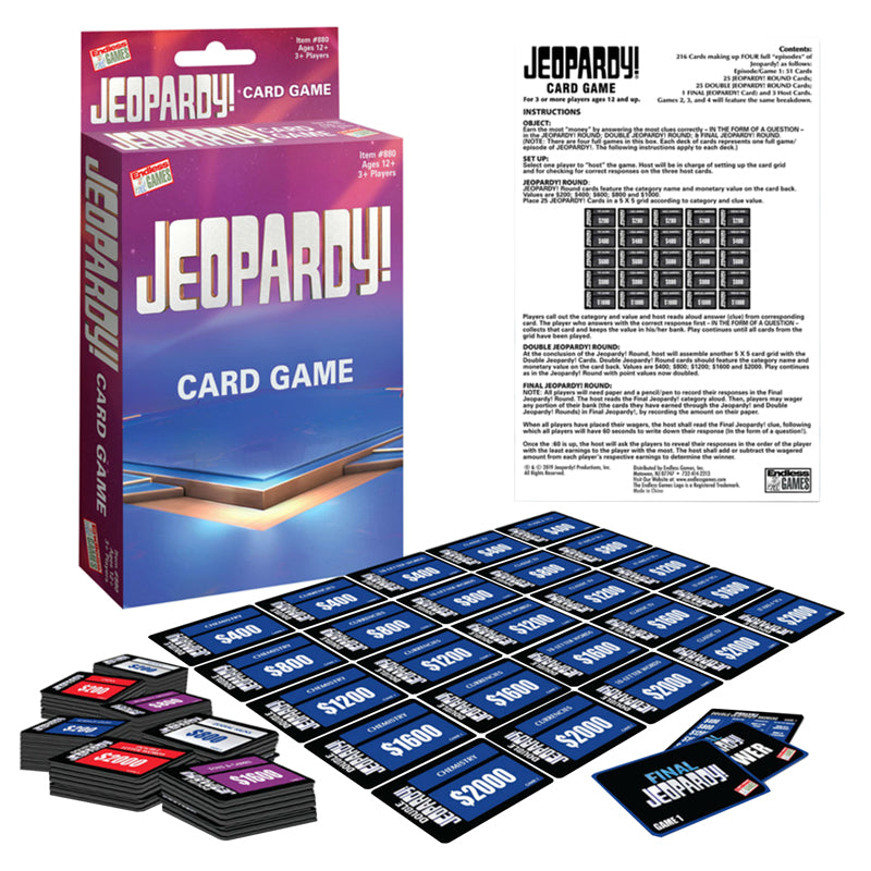 JEOPARDY CARD GAME