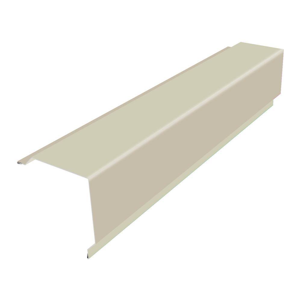 Gibraltar Building Products 10 ft. 29-Gauge Galvalume GR2 Gable Rake Flashing in White 987615