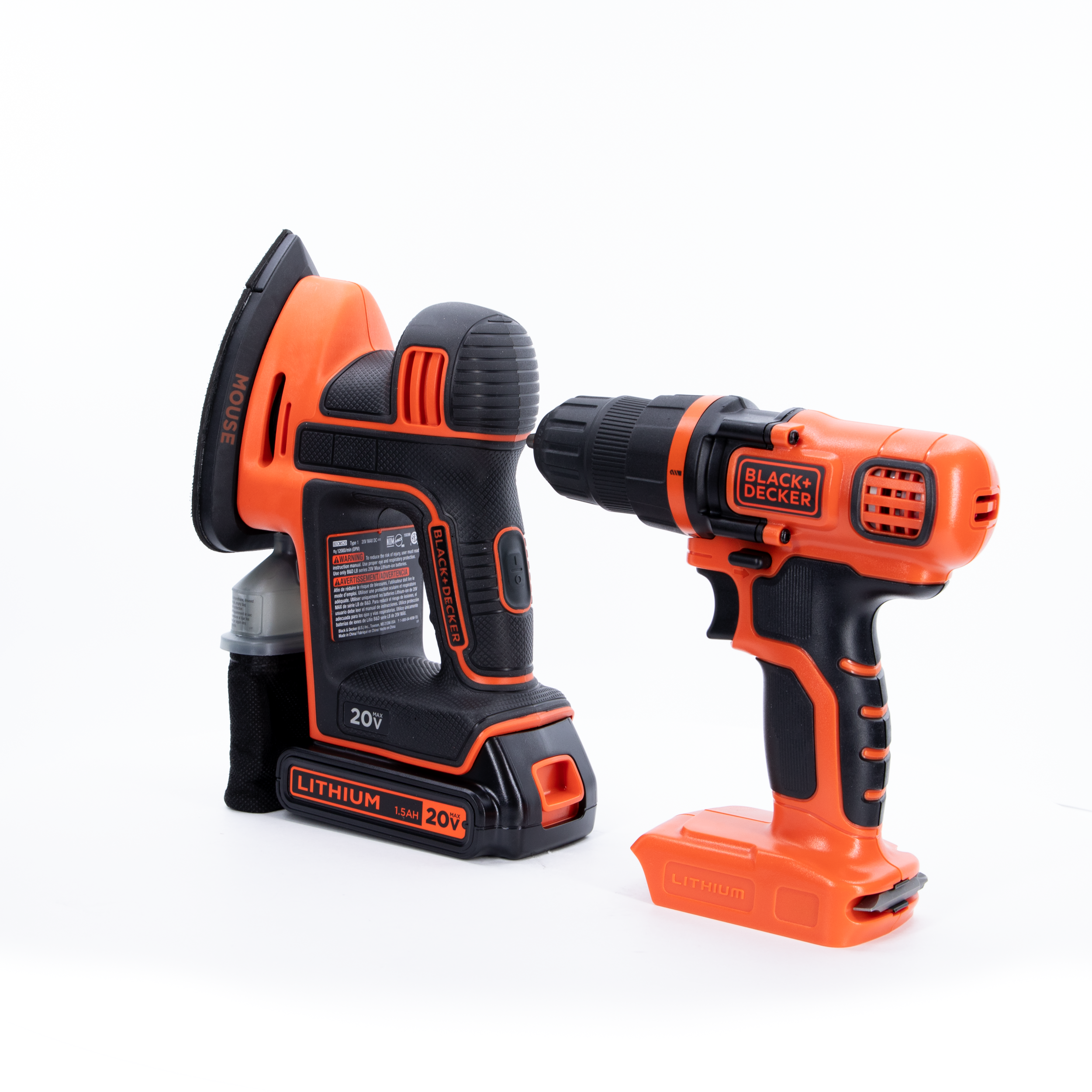 20V MAX* POWERCONNECT™ Cordless Drill/Driver + MOUSE™ Detail Sander Combo Kit