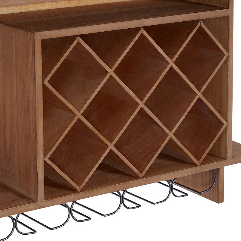 Stella and Eve Wood Farmhouse Wine Rack