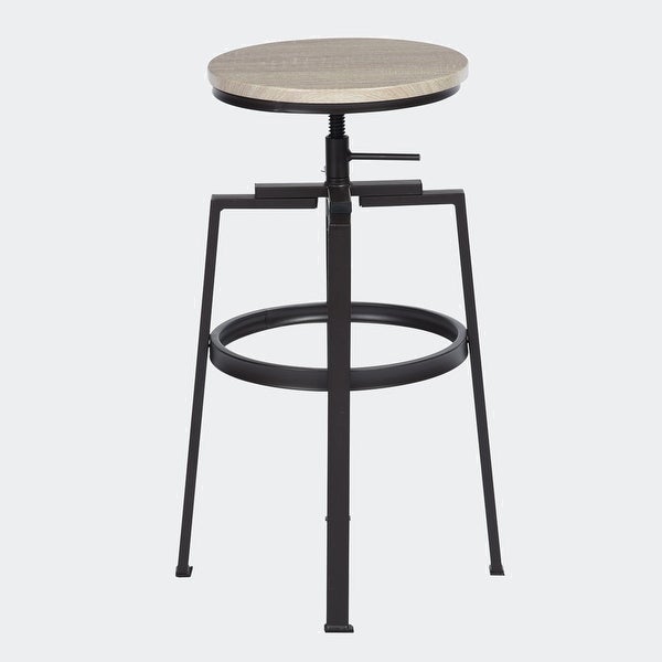 Set of 2 Swivel Adjustable Height Bar Stool