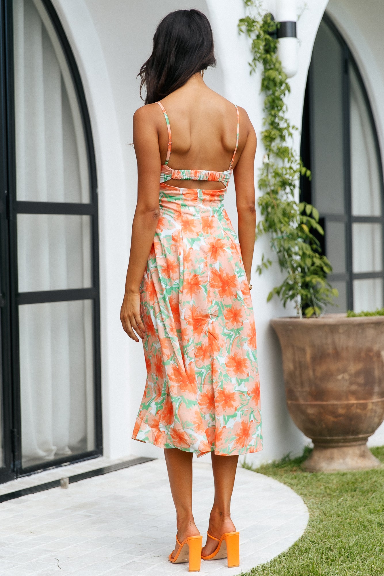 Sunny Skies Midi Dress Floral