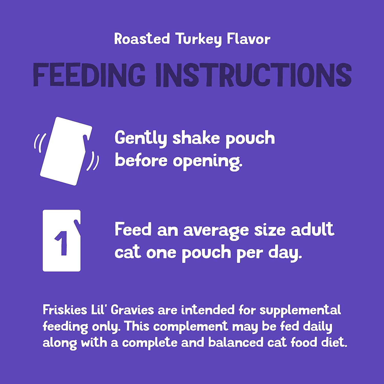 Purina Friskies Lil' Gravies Roasted Turkey Flavor Cat Food Complement - (16) 1.55 oz. Pouches