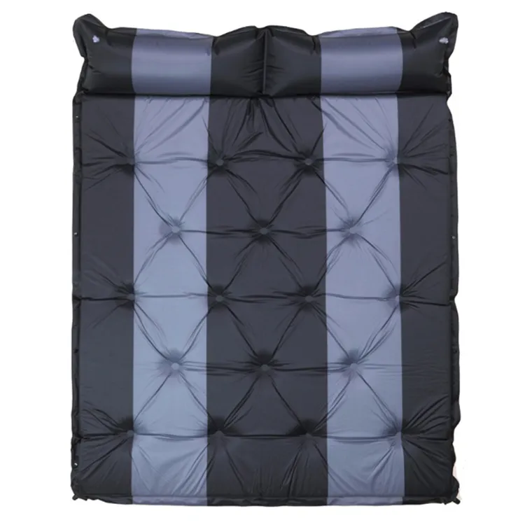 Double Sleeping Pad for Camping Inflatable 2 Person Sleeping Mat with Built in Pump Foot Press Extra Thick Camping Mat