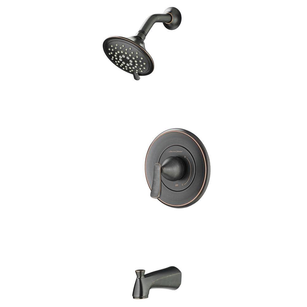 American Standard Chatfield SingleHandle 3Spray Tub and Shower Faucet with 18 GPM in Legacy Bronze