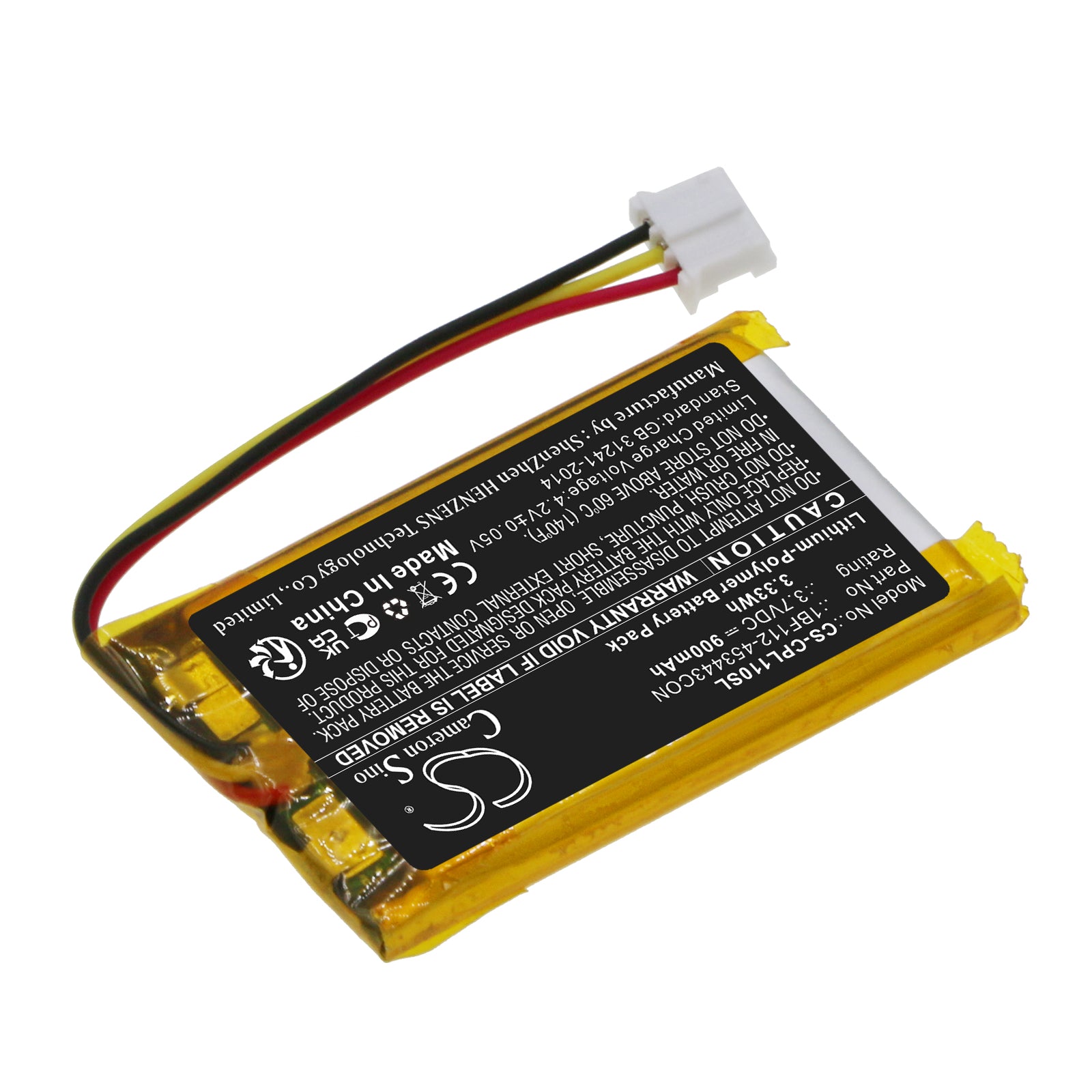 CalAmp LMU1100 LMU1200 LMU2600 LMU2630 LMU2700 LMU4200 LMU4500 LMU5000 LMU5500 GPS Replacement Battery BatteryClerkcom GPS