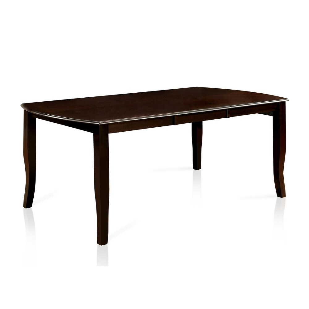 Furniture of America Zita Espresso 72 inch Wood Expandable Dining Table