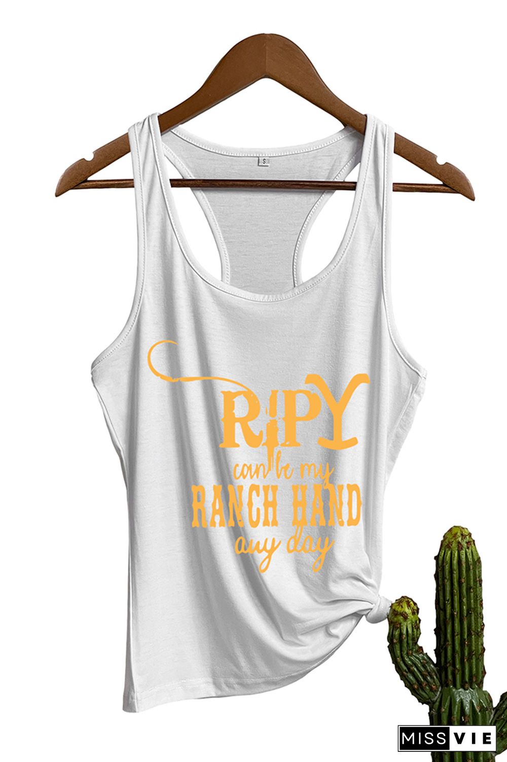 Yellowstone Dutton Ranch Printed Sleeveless Tank Top Wholesale