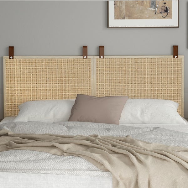 Natural Rattan Wall-mounted Headboard - - 37170107