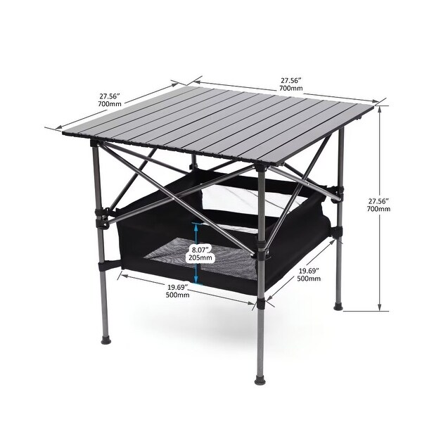 Folding Outdoor Table with Carrying Bag，Lightweight Rectangular Table