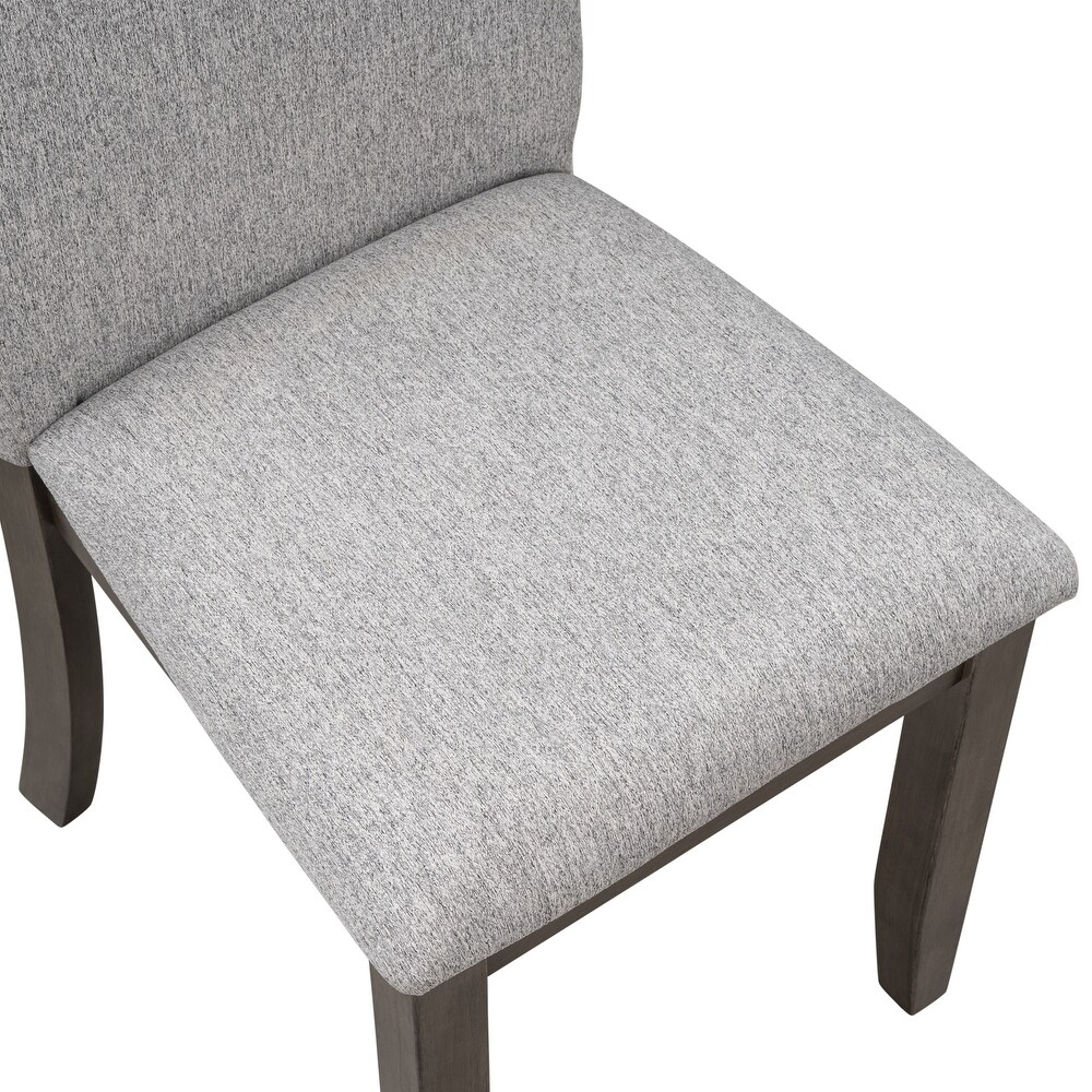 4 Piece Upholstered Wood Dining Chair