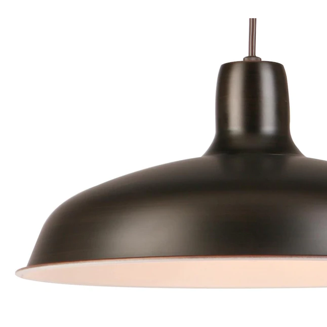 Project Source Bronze Farmhouse Bell Pendant Light