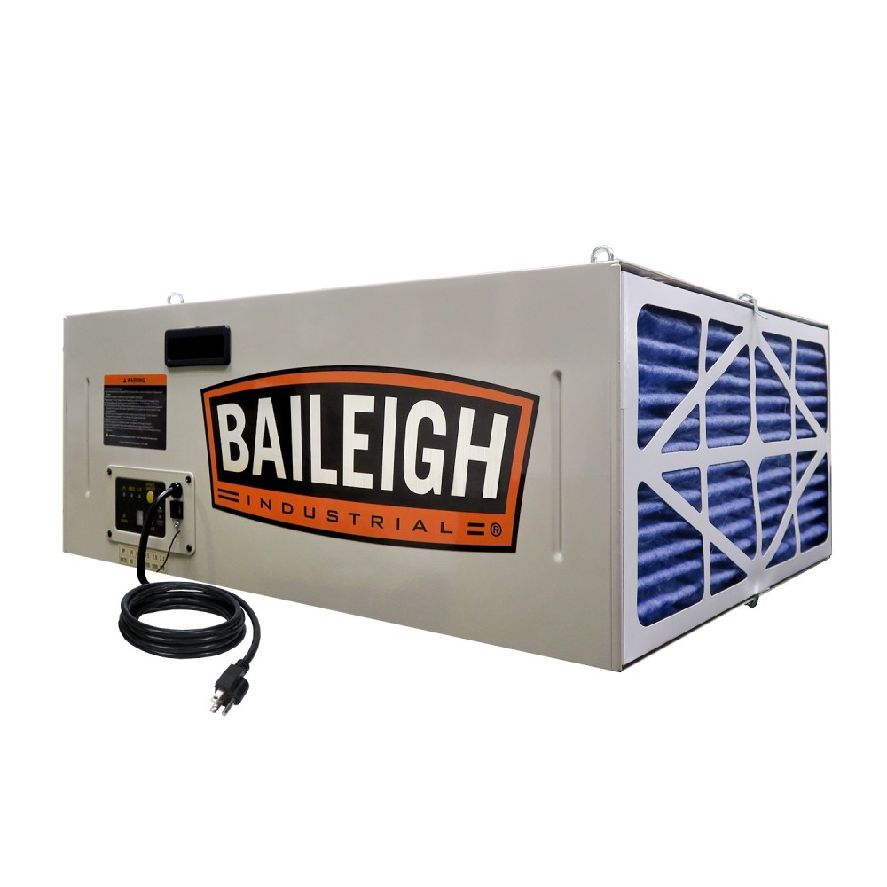 Baileigh AFS-1000 Air Filtration System 110V 0.25HP 1000 Cfm ;