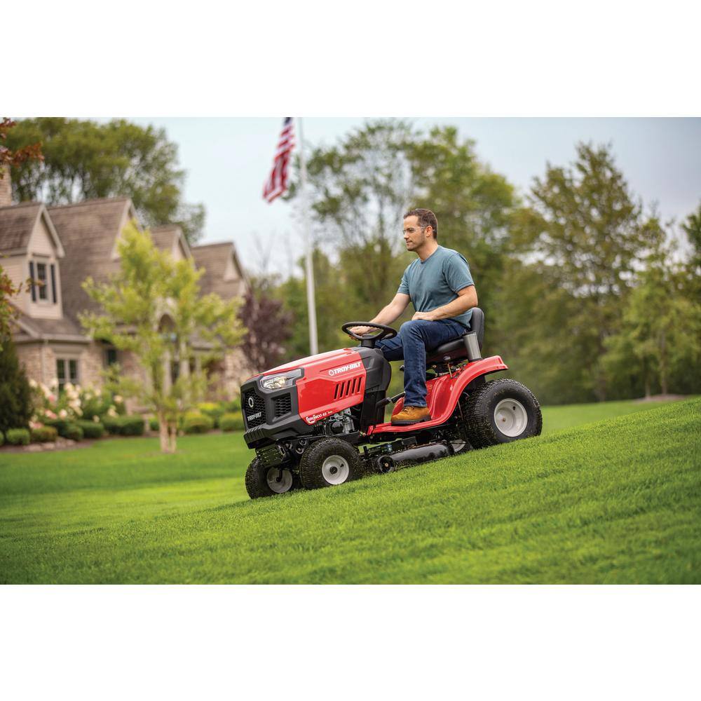 Troy-Bilt Bronco 42 in. 19 HP Briggs and Stratton Engine Automatic Drive Gas Riding Lawn Tractor Bronco 42