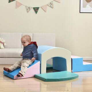 TIRAMISUBEST Multi-Color Indoor Lightweight Soft Foam Playset for Toddlers TXXY296156AAC