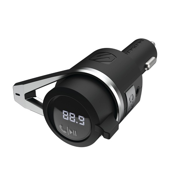 Scosche Bluetooth Power Delivery Fm Transmitter 12w Usb a And 18w Usb c Black