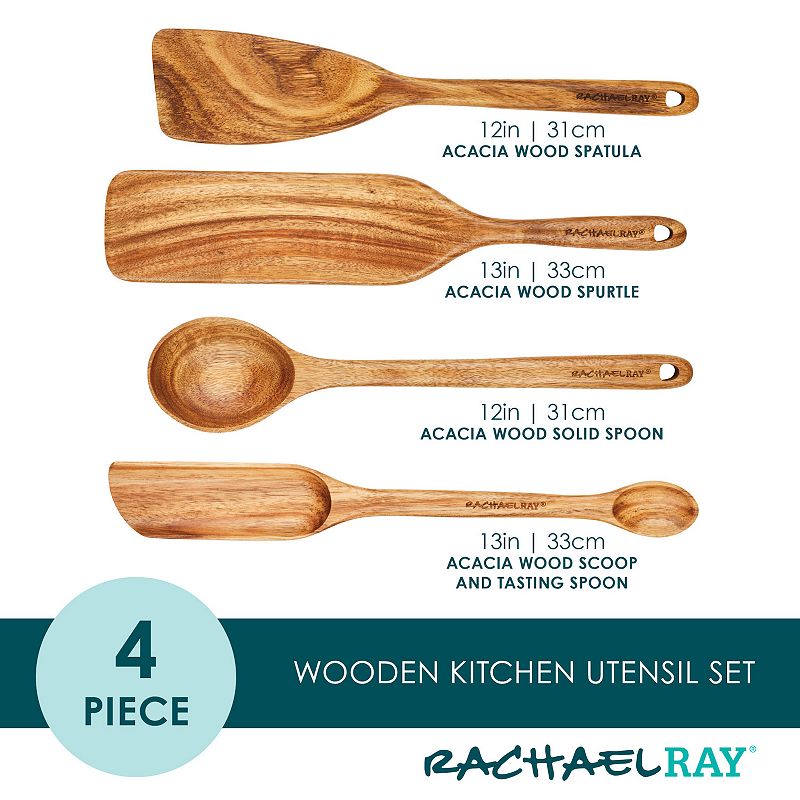 Rachael Ray? Wooden Kitchen Utensils 4-Piece Set