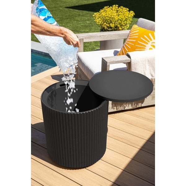 Outdoor Cooler Side Table