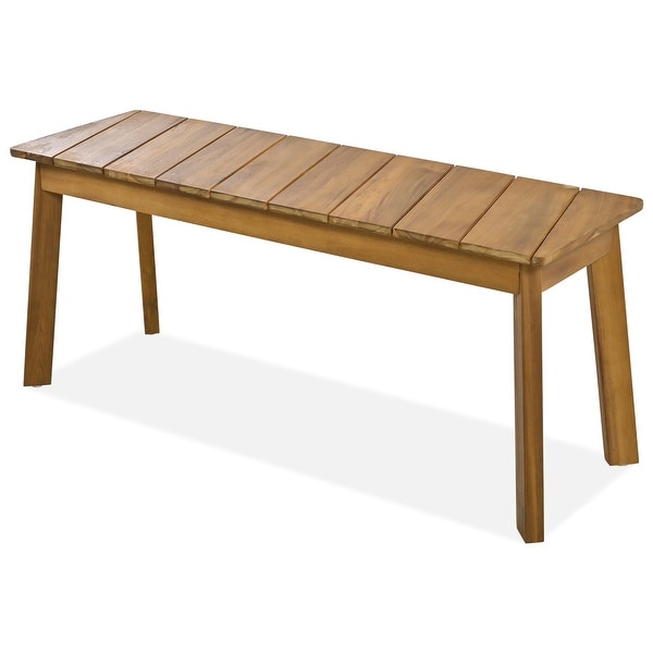 Outdoor and Indoor 3 Pieces Acacia Wood Picnic Beer Table Bench Dining Set