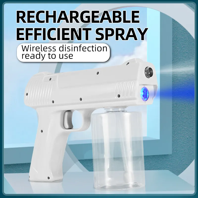 Disinfection Fogger Machine Rechargeable Handheld 270oz/800ml Large Capacity Nano Atomizer Sprayer Gun In Stock