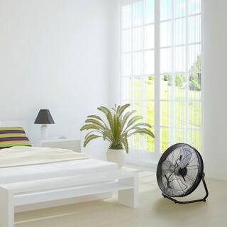 Vie Air 20 in. 3 Speed Industrial Floor Drum Fan with Adjustable Head 985109800M