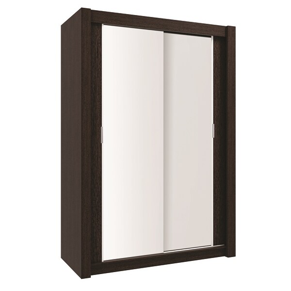 Coronado Modern Wooden Wardrobe - Armoire with Mirror - 59 Inch Wide - - 36329570