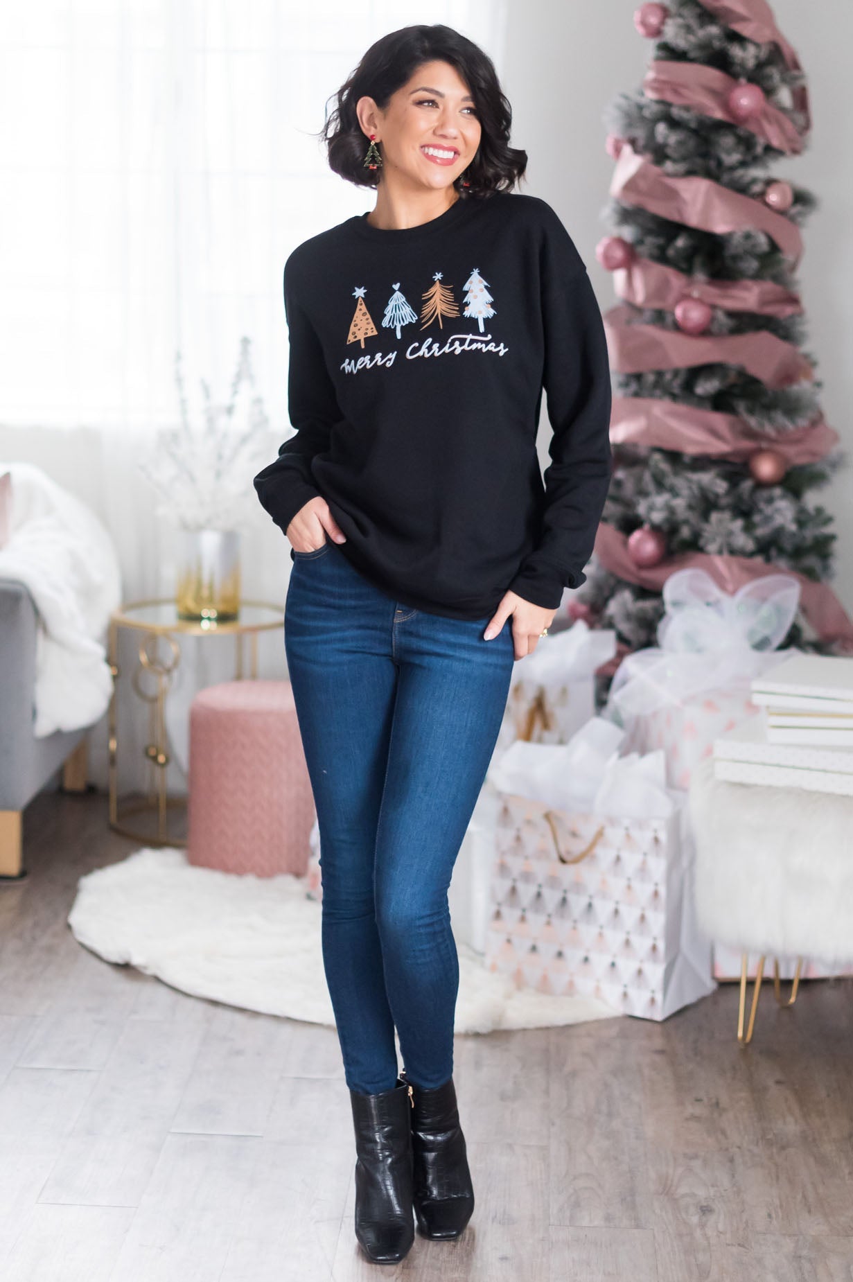 Oh Christmas Tree Modest Sweatshirt