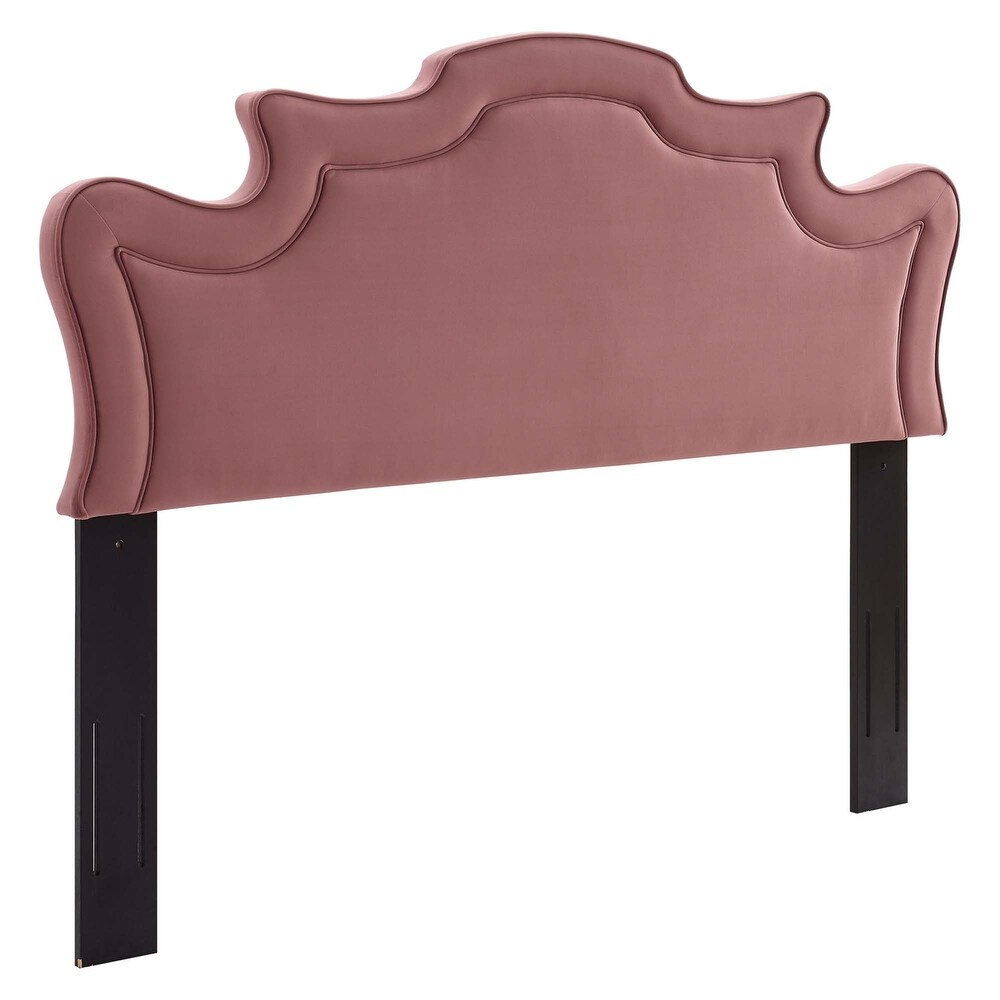 Evangeline Performance Velvet Full/Queen Headboard