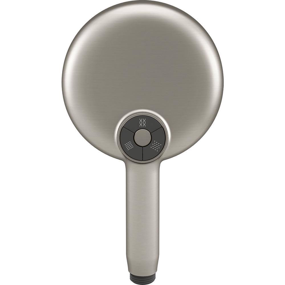 KOHLER Statement 3-Spray Patterns with 2.5 GPM 5.125 in. Wall Mount Handheld Shower Head in Vibrant Brushed Nickel 26282-BN