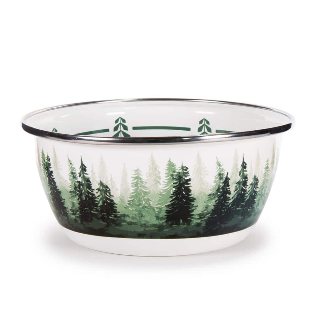 Golden Rabbit 24 oz. Forest Glen Enamelware Salad Bowl (Set of 4) FG61S4