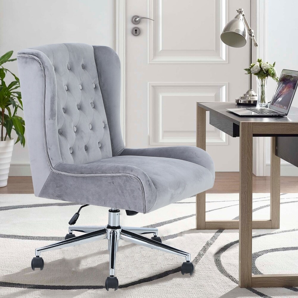 PHI VILLA Adjustable Swivel Home Office Rocking Chair