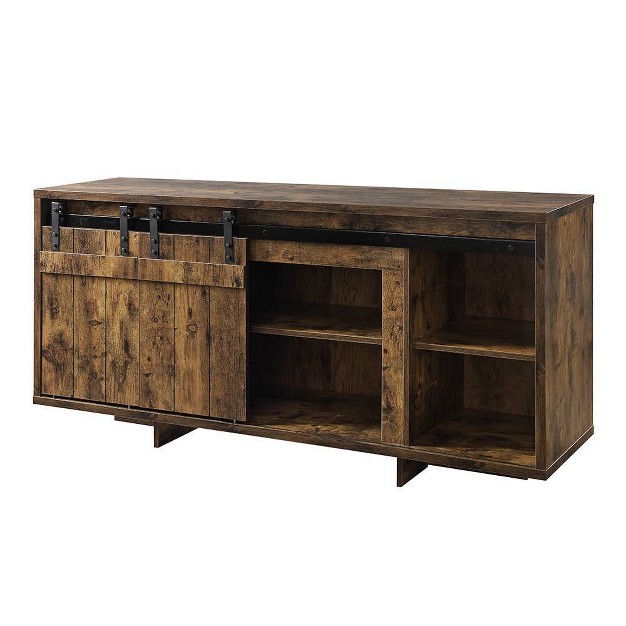 Bellarosa Tv Stand For Tvs Up To 60 quot Rustic Oak Acme Furniture