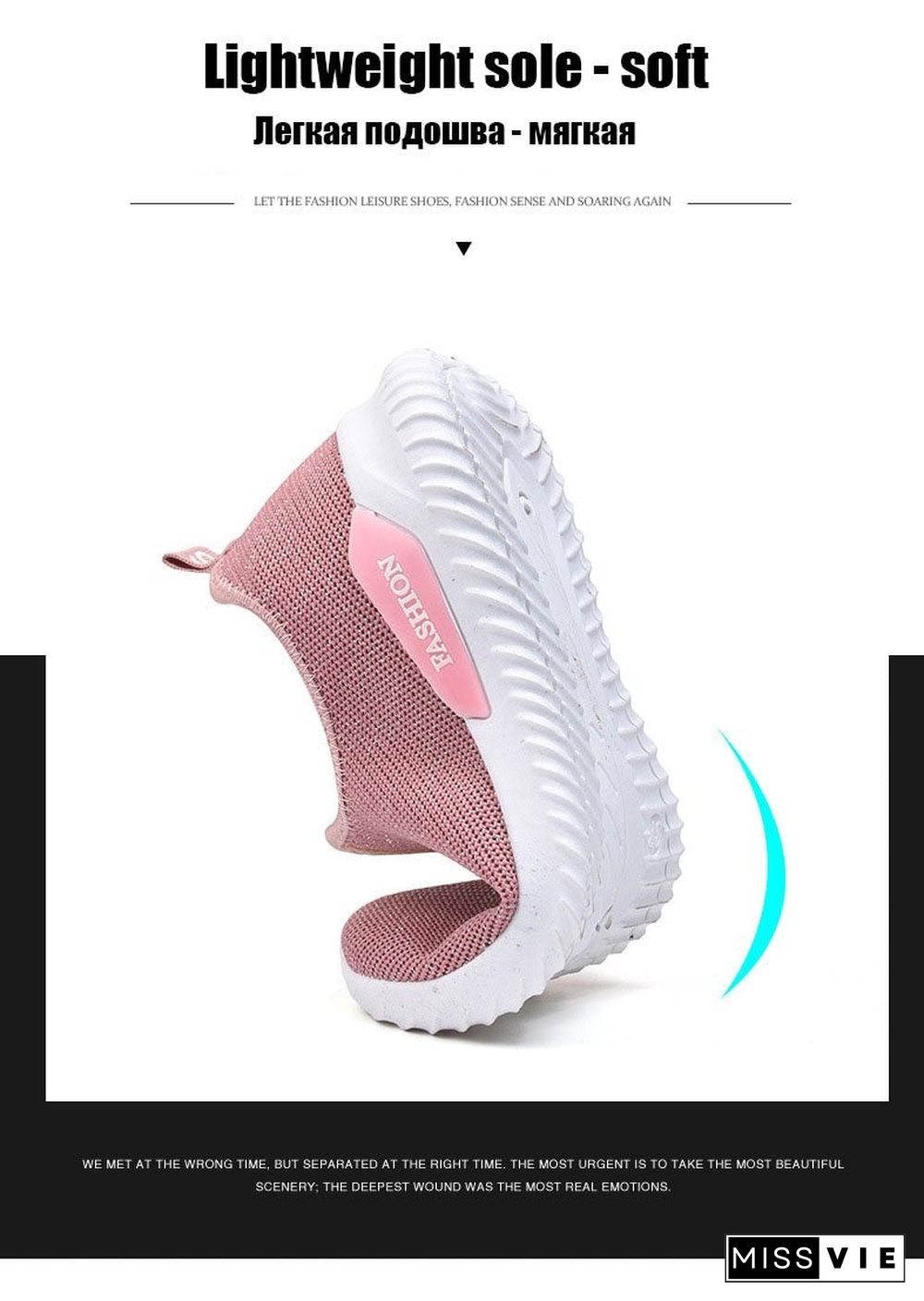 Women Sneakers Fashion Sock Shoes Female Vulcanized Shoes Casual Slip On Flats