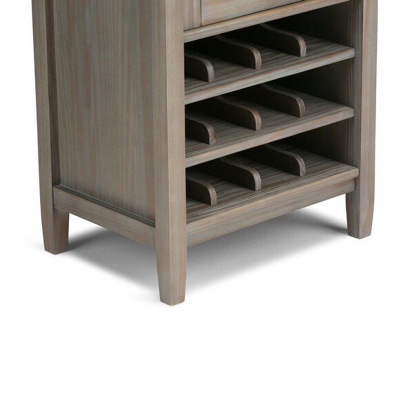 WYNDENHALL Norfolk 12-Bottle SOLID WOOD 23 inch Wide Transitional High Storage Wine Rack