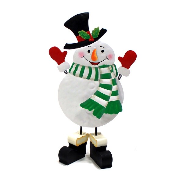 13 Metal Snowman Standing Figure