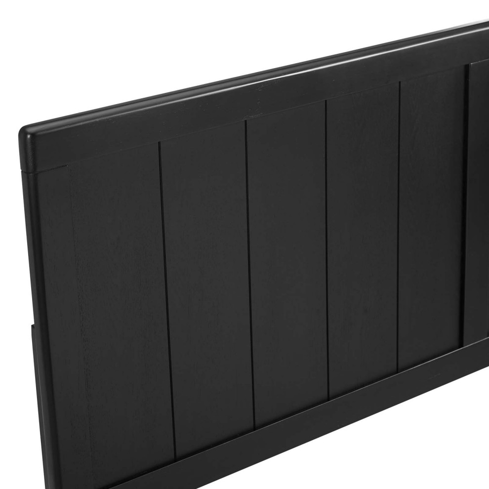 Robbie Twin Wood Headboard Black   Transitional   Headboards   by House Bound  Houzz