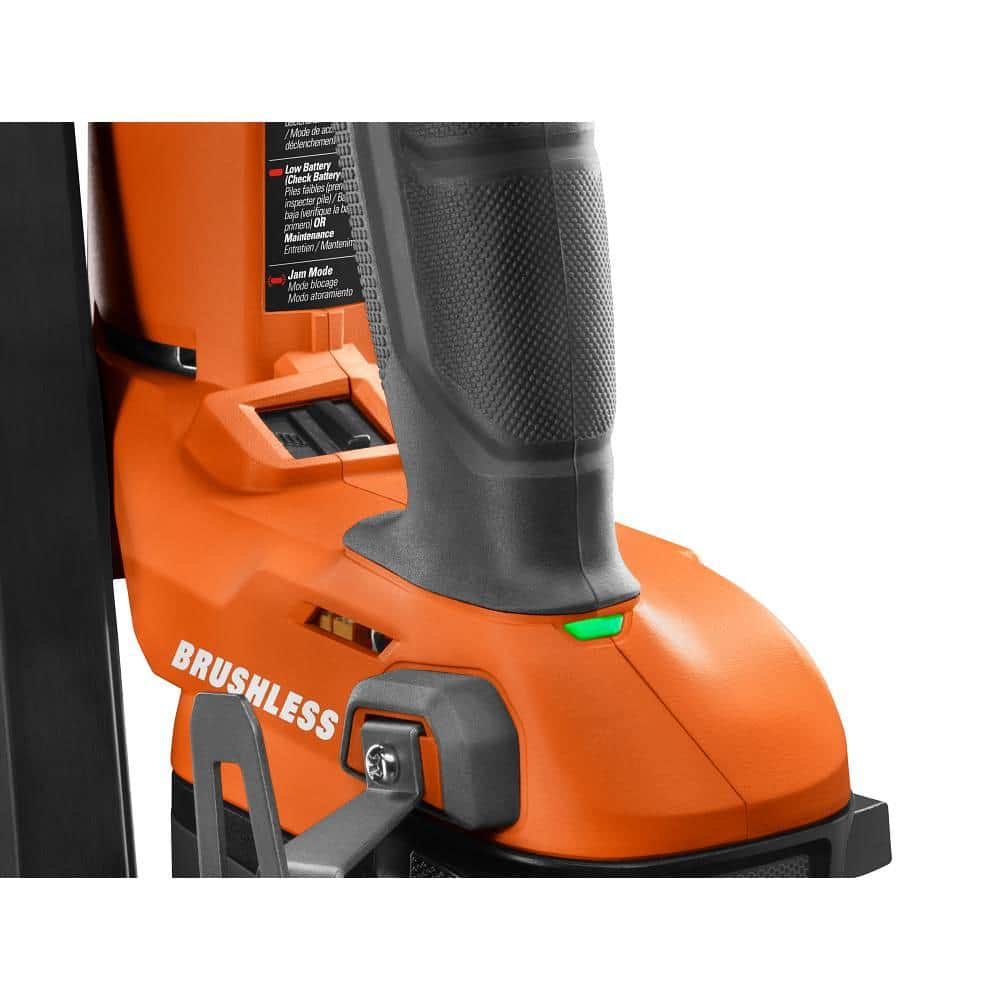 RIDGID 18V Brushless Cordless 21° 3-1/2 in. Framing Nailer Kit with 4.0 Ah Battery and Charger R09894KN