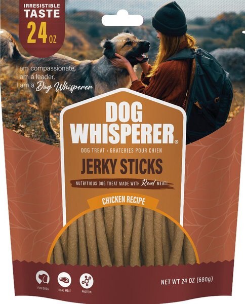 Dog Whisperer Chicken Flavored Jerky Dog Treats， 24-oz bag