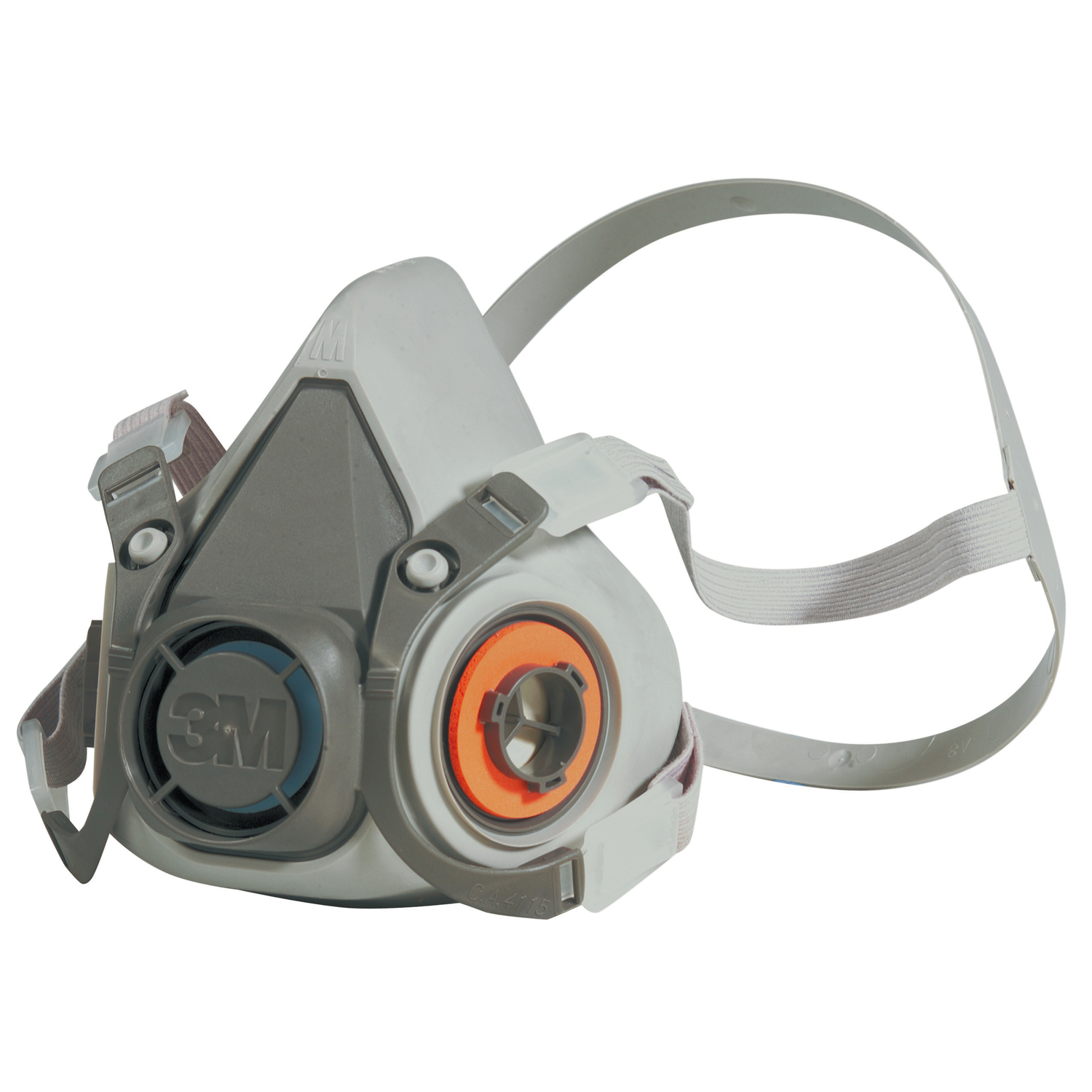 3M Half Face Respirator 6000 Series Gray M 1 pc