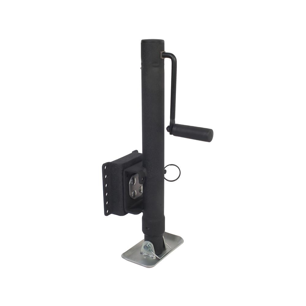 Blackout 2，000 lbs Side Wind Swivel Mount Jack ; 15 inch Travel