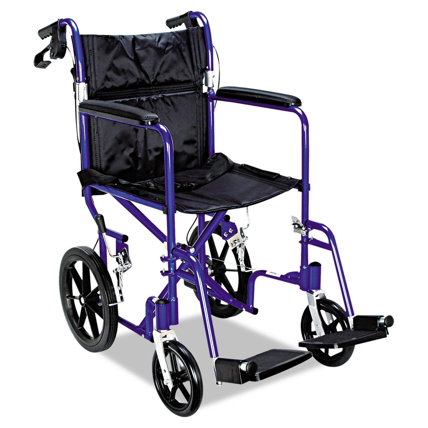 Excel Deluxe Aluminum Transport Wheelchair by Medline MIIMDS808210ABE