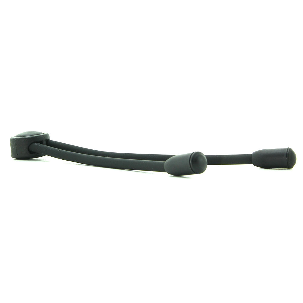 Adjustable Silicone Cock Tie in Black