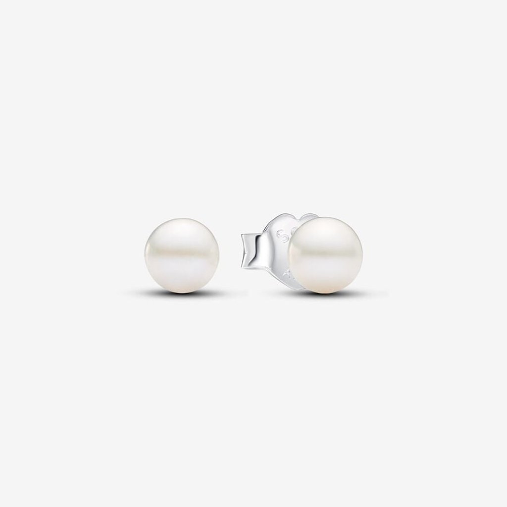 PANDORA  Treated Freshwater Cultured Pearl 4.5mm Stud Earrings - Sterling Silver