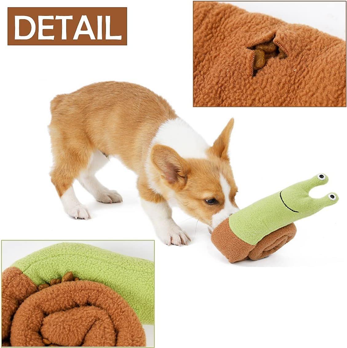 Dog Puzzle Toys， Snuffle Snail Toys For Dog Cat Interactive Foraging Pet Game Instinct Training Playand Stress Release Activity - -