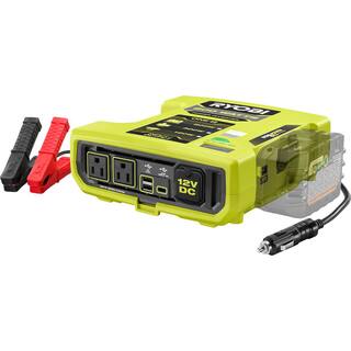 RYOBI ONE+ 18V 800-Watt Max 12V Automotive Power Inverter with Dual USB Ports RYi8030A