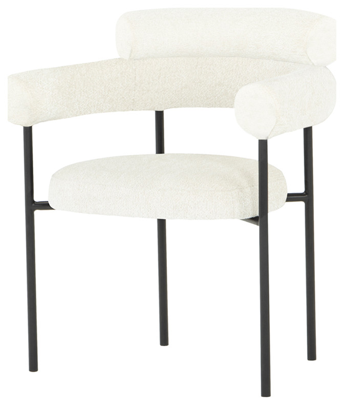 Portia Coconut Dining Chair   Midcentury   Dining Chairs   by Nuevo  Houzz