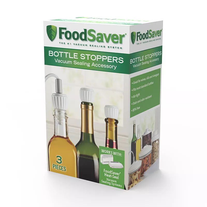 FoodSaver FoodSaver Bottle Stoppers， 3 Pack