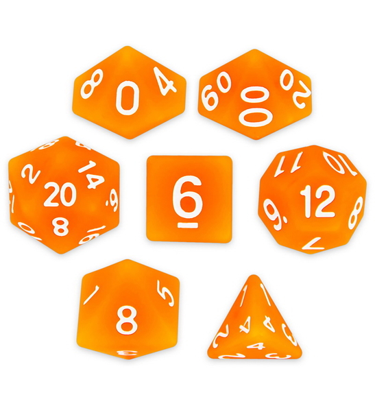 Brybelly Set of 7 Polyhedral Dice  Forge Embers