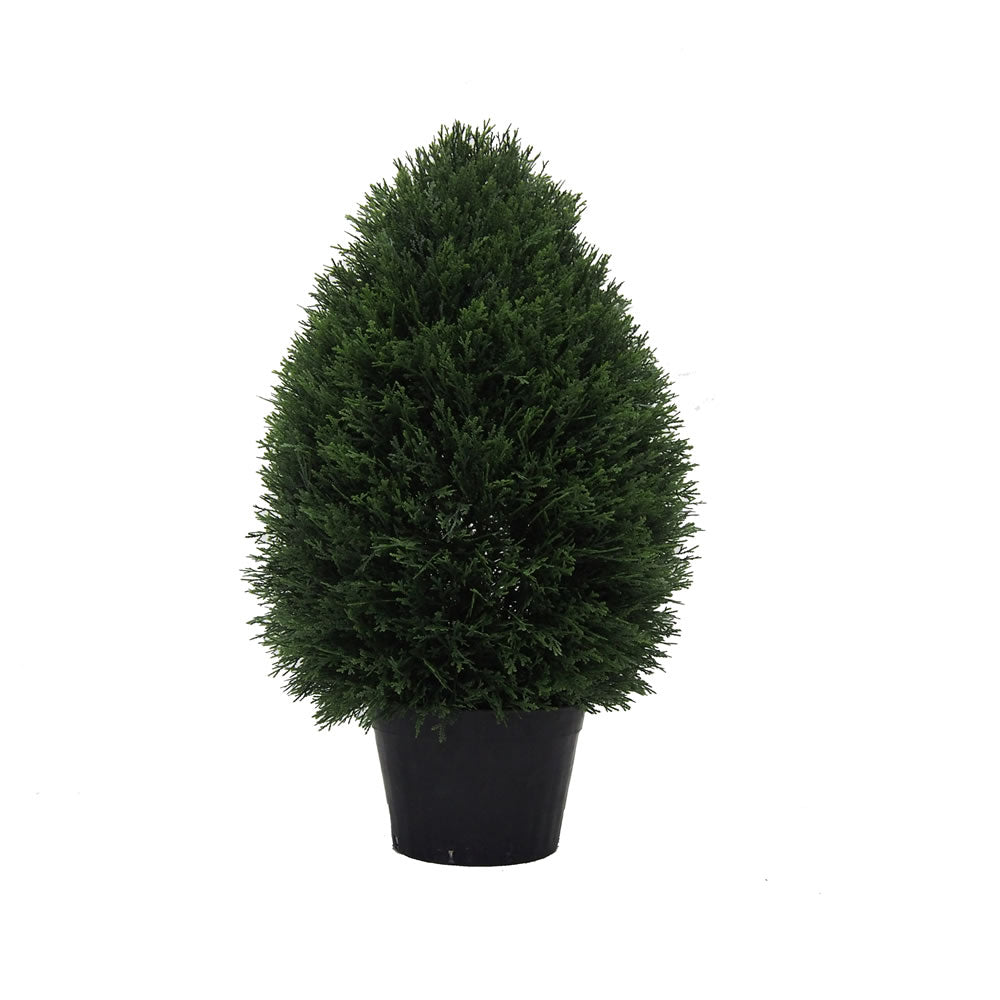 Artificial Plant : Potted Cedar Teardrop Shaped