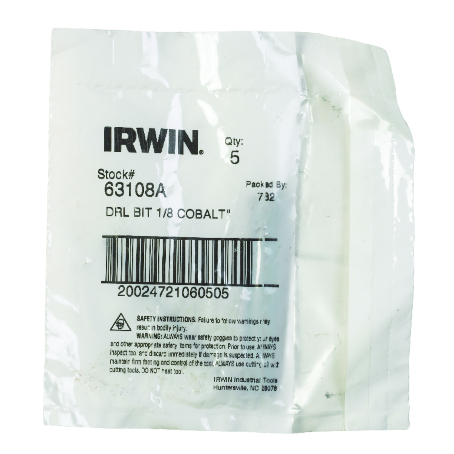 Irwin 1/8 in. X 2-3/4 in. L Cobalt Steel Drill Bit 1 pc